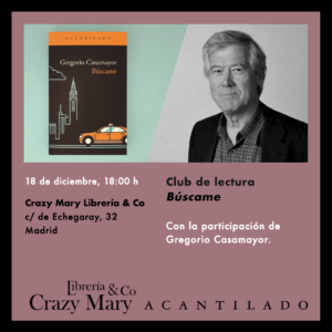 Club de lectura con Gregorio Casamayor en Madrid