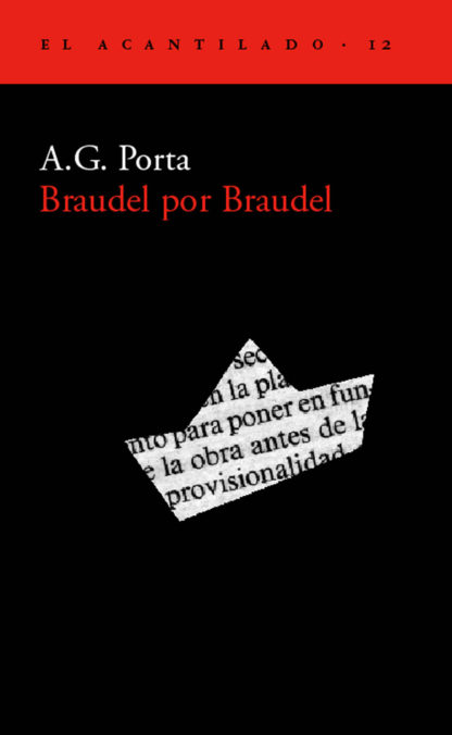 Cubierta del libro Braudel por Braudel