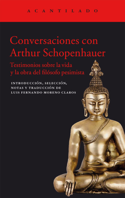 Cubierta del libro Conversaciones con Arthur Schopenhauer