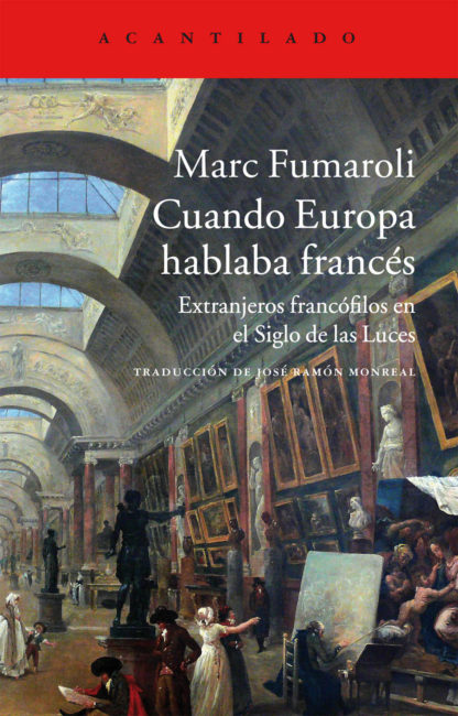 Cubierta del libro Cuando Europa hablaba francés