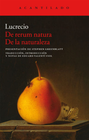 Cubierta del libro De rerum natura De la naturaleza