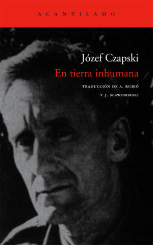 Cubierta del libro En tierra inhumana