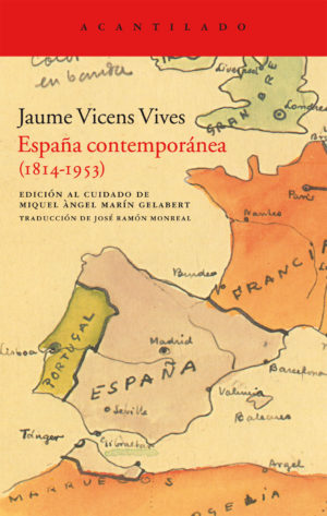 Cubierta del libro España contemporánea (1814-1953)
