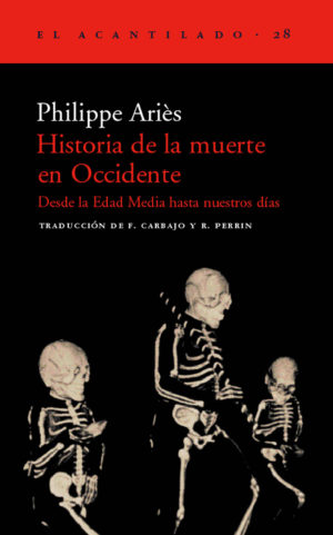 Cubierta del libro Historia de la muerte en Occidente