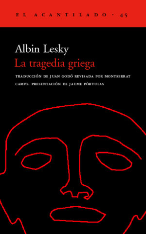 Cubierta del libro La tragedia griega