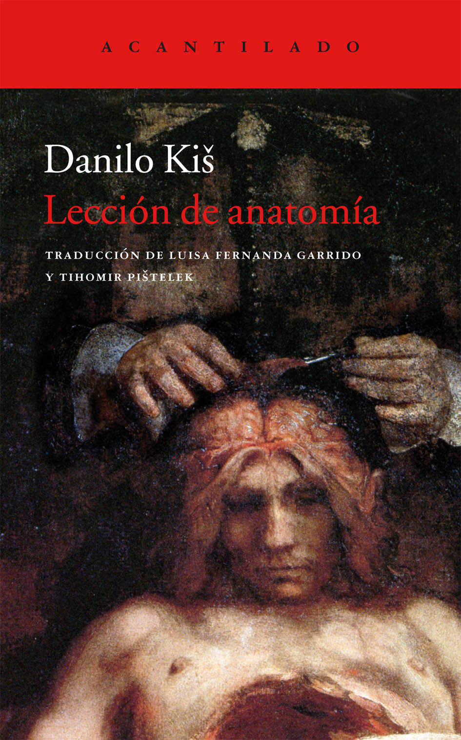 Cubierta del libro Lección de anatomía