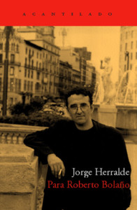 Cubierta del libro Para Roberto Bolaño