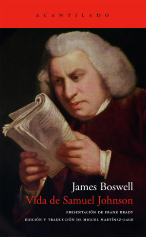 Cubierta del libro Vida de Samuel Johnson