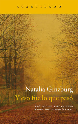 Cubierta del libro Y eso fue lo que pasó